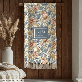 Sofistikerad marris-pimpernel-gåva från stil mönst fleecefilt