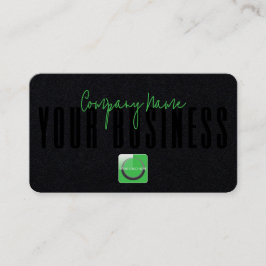 Sofistikerad Modern Black Grönt Logotyp Generic Visitkort