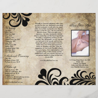 Sofistikerad Modern Designer Salon Brochure NF