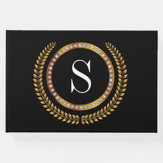Sofistikerad monogramgäst Bok (Framsida)