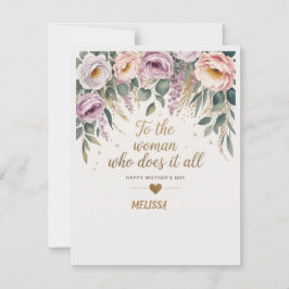 Sofistikerad Morsdagskort Anteckningskort