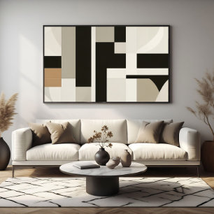 Sofistikerad Neutral Geometri Poster
