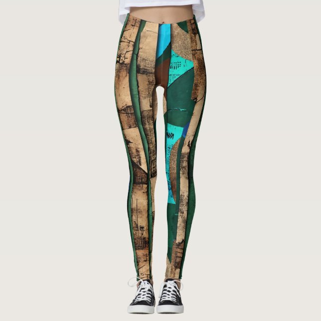 Sofistikerad ö i västra Afrika Leggings (Framsida)