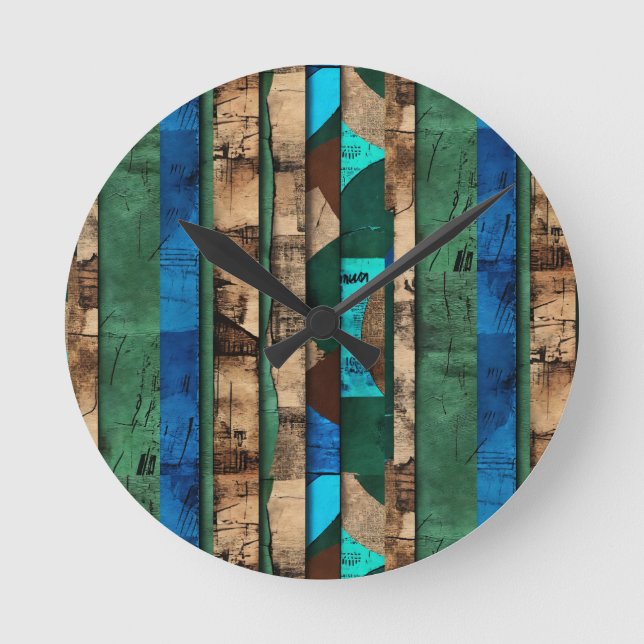 Sofistikerad ö i västra Afrika Rund Klocka (Framsida)