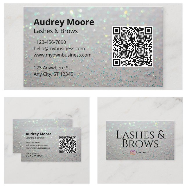 Sofistikerad ögonfrans visitkort (Sophisticated Eyelash Business Card
)