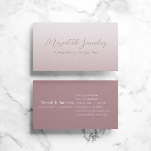 Sofistikerad Professionell Mauve Ro Rosa Shimmer Visitkort