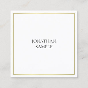 Sofistikerad Professionell med minimal design, enk Fyrkantigt Visitkort
