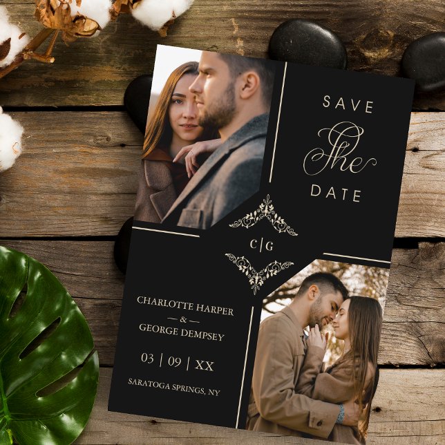 Sofistikerad prydnadsblomma Bröllop Initialer (Skapare uppladdad)