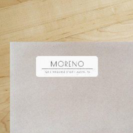 Sofistikerad Returadress för Chicen Stil Etikett