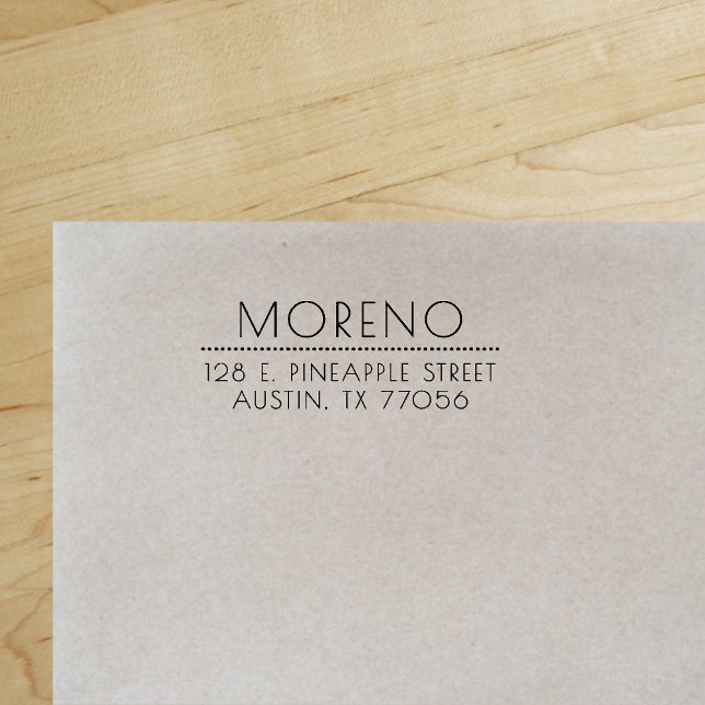 Sofistikerad Returadress för Chicen Stil Självfärgande Stämpel ("Everyday is abundantly beautiful." 
Sincerely Best Wishes from Lucky Design World)