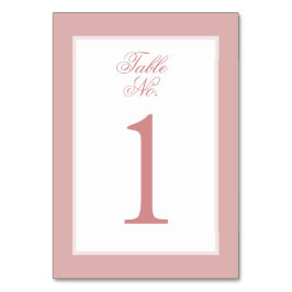 Sofistikerad Rosa och Stiga upp Elegant i Bröllop Bordsnummer