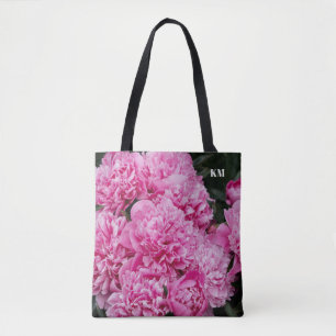 Sofistikerad Rosa Pion Makro Monogram Tygkasse