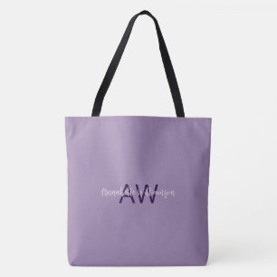 Sofistikerad skripttyp Namn och Initialer Violet Tygkasse