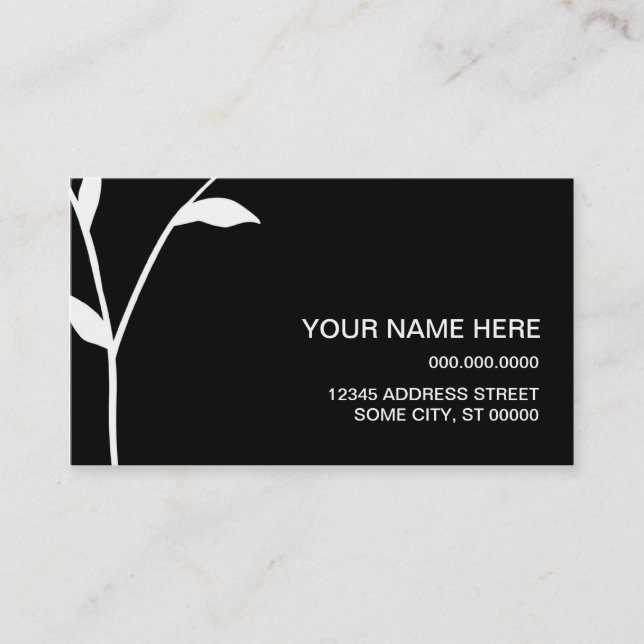 sofistikerad stem visitkort (Framsida)