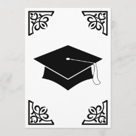 sofistikerad studentmössa inbjudningar