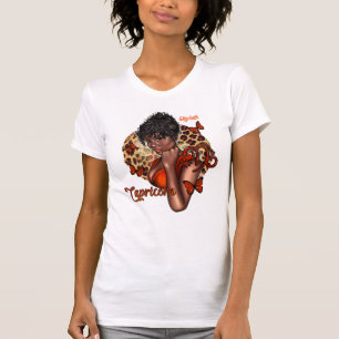 Sofistikerad svart Stenbocksdiva med ambition T Shirt