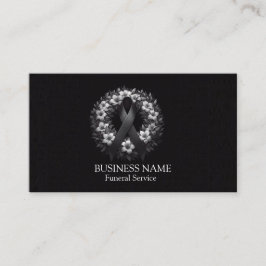 Sofistikerad svart visitkort