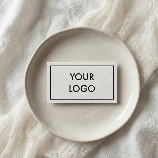 Sofistikerad svartvit Logotyp - minimalt Visitkort (Skapare uppladdad)