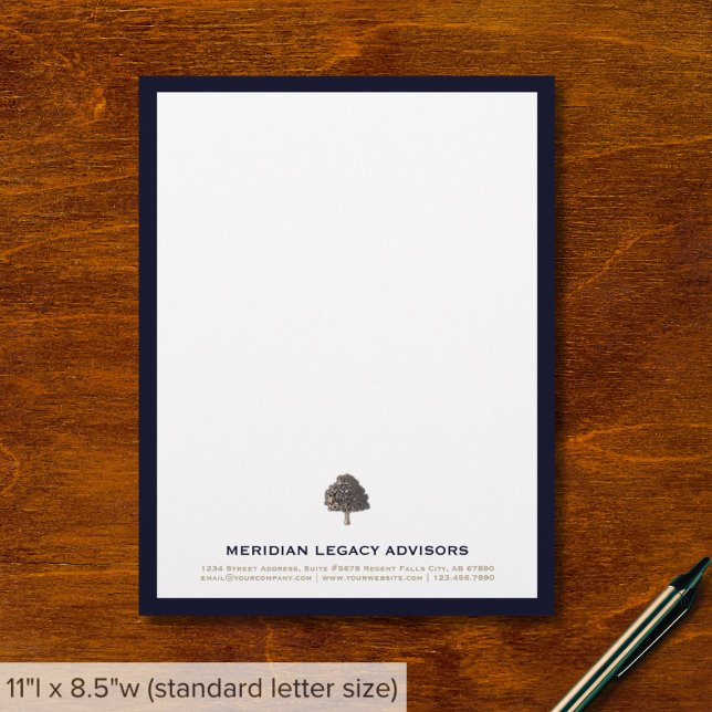 Sofistikerad Träd-Logotyp Letterhead Brevhuvud (Skapare uppladdad)