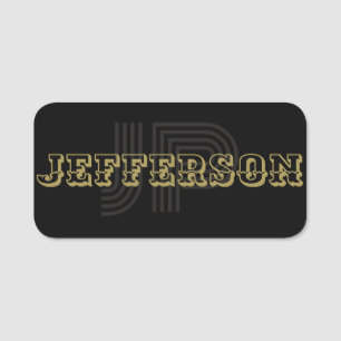 Sofistikerad unik teckensnittskombination för svar namnbricka