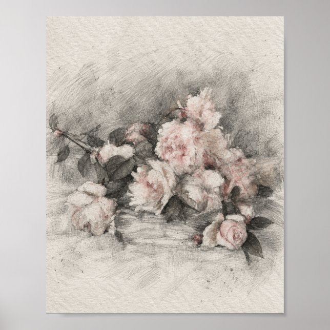 Sofistikerad vildblomma dekorativ affisch #301 (Framsidan)