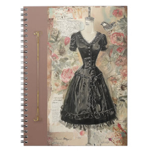 Sofistikerad Vintage Little Black Dress LBD Diary Anteckningsbok