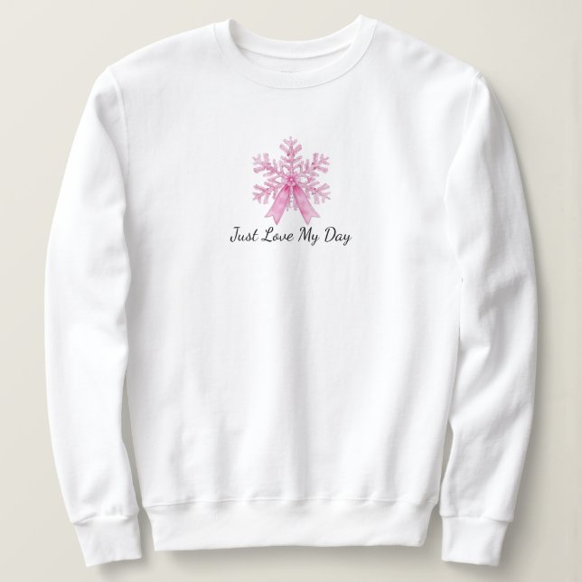 Sofistikerad vintertröja för kvinnor | Sweatshirt T Shirt (Design framsida)