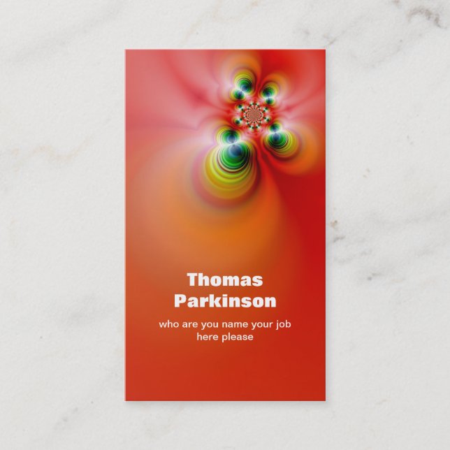 sofistikerad visitkort (Framsida)