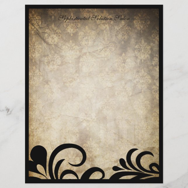 Sofistikerad wirl Letterhead (Framsida)
