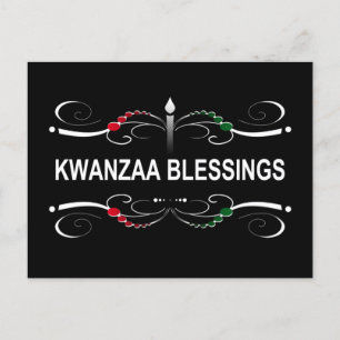 sofistikerade Kwanzaa-segnar Vykort