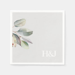 sofistikerade monokalyptus löv pappersservett