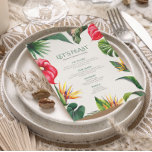 Sofistikerade Tropiska Bröllopsbuketterna Ram Menu Inbjudningar<br><div class="desc">Den här menydesignen i elegant bröllop har tropiska blommor och löv ram,  tillsammans med sofistikerad typografi. Skapar perfekt för tropiskt bröllop genom att anpassa texten,  bilder och typsnitt för att skapa en klasskänsla.</div>