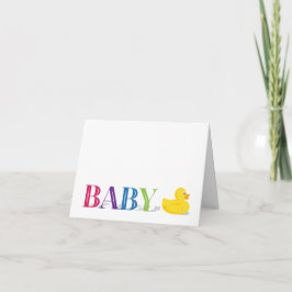 Sofistikerat Anka Rainbow Baby tackkort