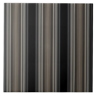 Sofistikerat Black and Brown Rand Tile Kakelplatta