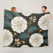 Sofistikerat Blommönster med vita Blommar