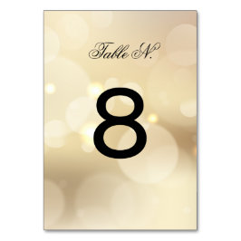 Sofistikerat BORDSNUMMER Guld Glitter BRÖLLOP