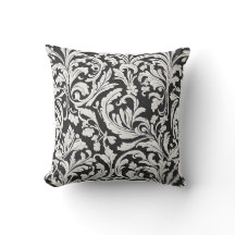 Sofistikerat Damaskmönster i vitt med vinbär