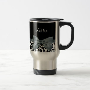 Sofistikerat Grått-fack för leopard med Namn Resemugg