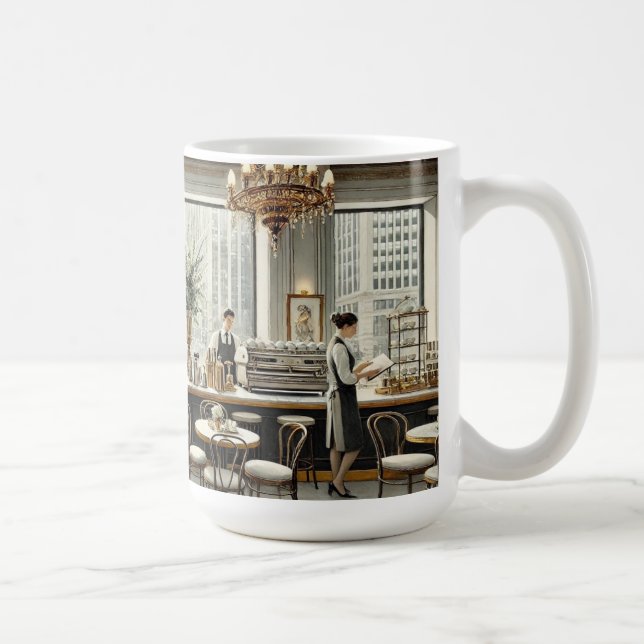 Sofistikerat kafé i San Francisco Kaffemugg (Höger)