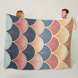 Sofistikerat modernt abstrakt sömlöst mönster fleecefilt