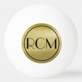 Sofistikerat Monogram i Black Guld   Pingisboll