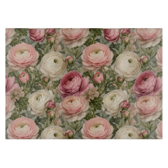 Sofistikerat Ranunculus Blommönster (Framsidan)