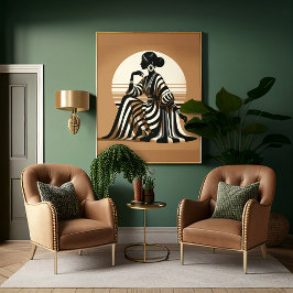 Sofistikerat silhuett poster