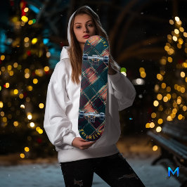 Sofistikerat skateboard med rött och Grönt