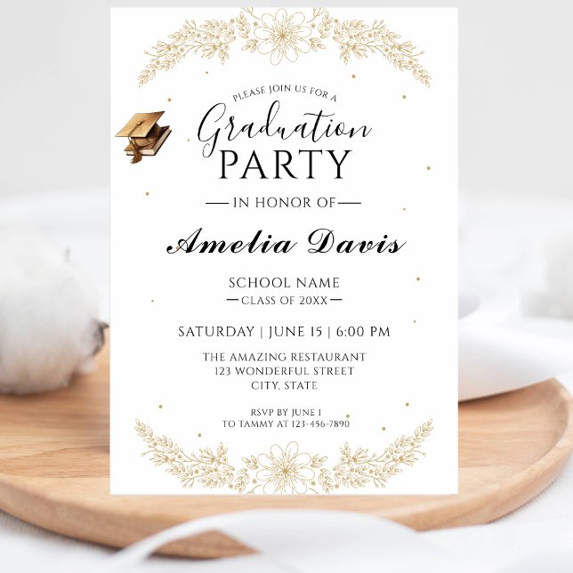 Sofistikerat skript Studenten Firande Inbjudan (Skapare uppladdad)