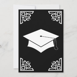 sofistikerat studentmössameddelande inbjudningar
