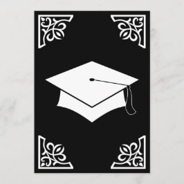 sofistikerat studentmössameddelande inbjudningar