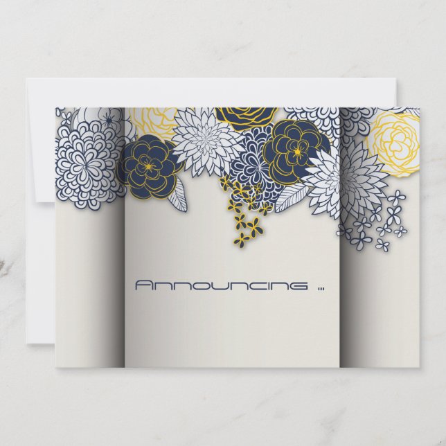 Sofistikerat tillkännagivande om marin Blommigt oc (Framsida)