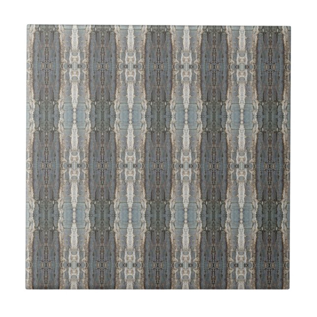 Sofistikerat träd bark mönstrat 4,25 kvadrat kakelplatta (Framsidan)