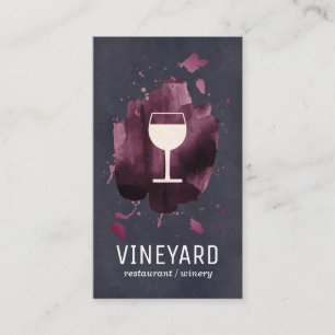 Sofistikerat, uttryckligt Vin-glas Visitkort